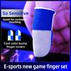 2Pcs Finger Sleeves Anti Slip Finger Gloves Sweatproof Thumb Sleeve Breathable Finger Cover Gaming Accessory
