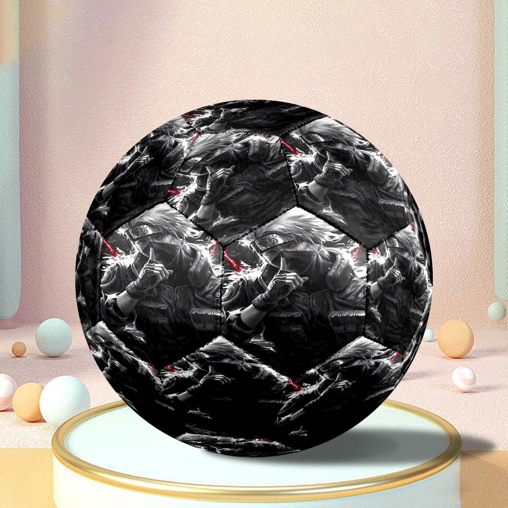 Dark Anime Ninja Character Size 5 Soccer Balls, Anti-Slip, Protective Football, Outdoor Sport, a Unique Gift Suitable for Him/her, Birthdays