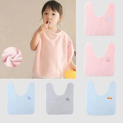 Multifunction Kawaii Toddler Baby Bibs Lovely Cartoon Animal Kids Saliva Towel Toothbruh Washing Face Waterproof Towel Baby Bath