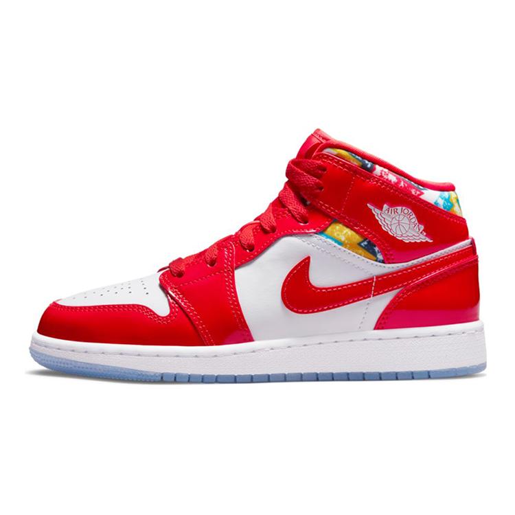 

Новые Jordan 1 Mid Свитер Барселона Красный лакированный GS DC7248-600 37.5