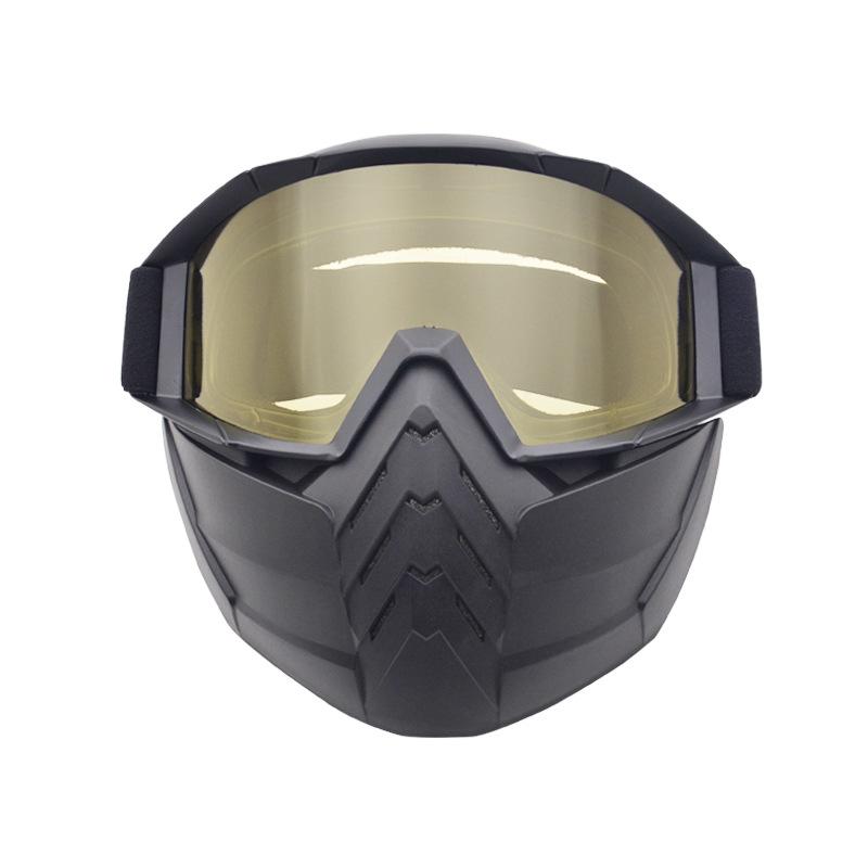 New face shield goggles, motorcycle off-road goggles, motorcycle glasses, outdoor sports helmet windproof goggles жёлтый