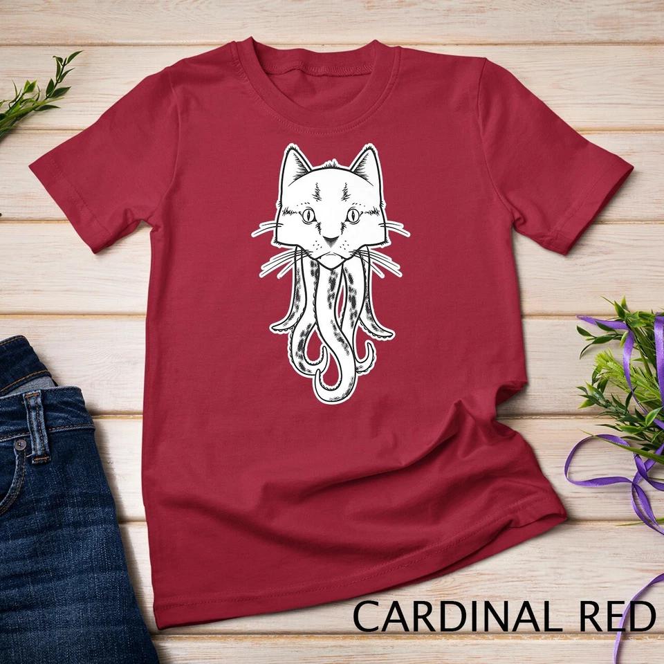 Funny Cat with Octopus Tentacles Premium Unisex T-shirt 2 2XL