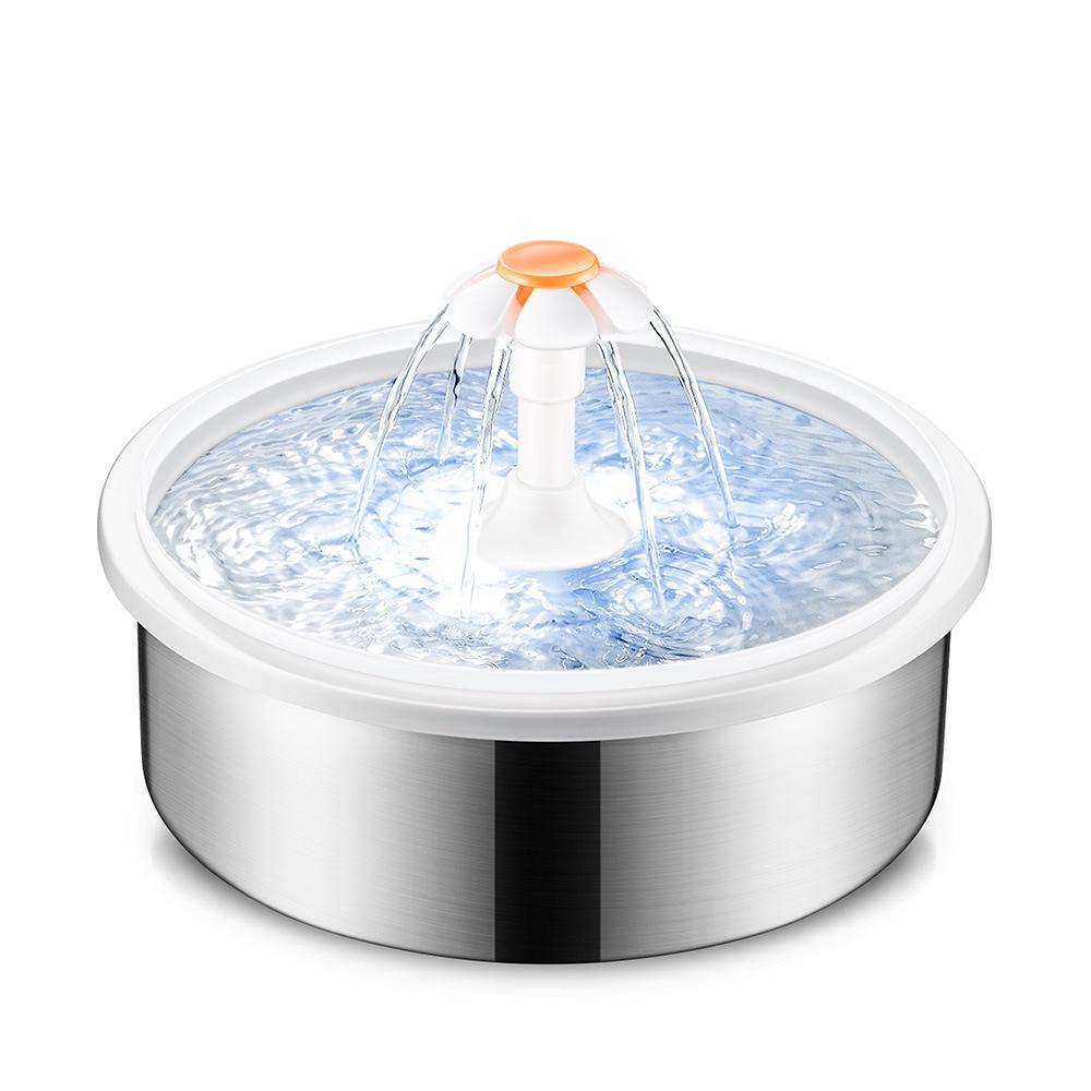 2,4L Leise Katzenwasserfontäne mit LED-Licht & Automatischer Abschaltung