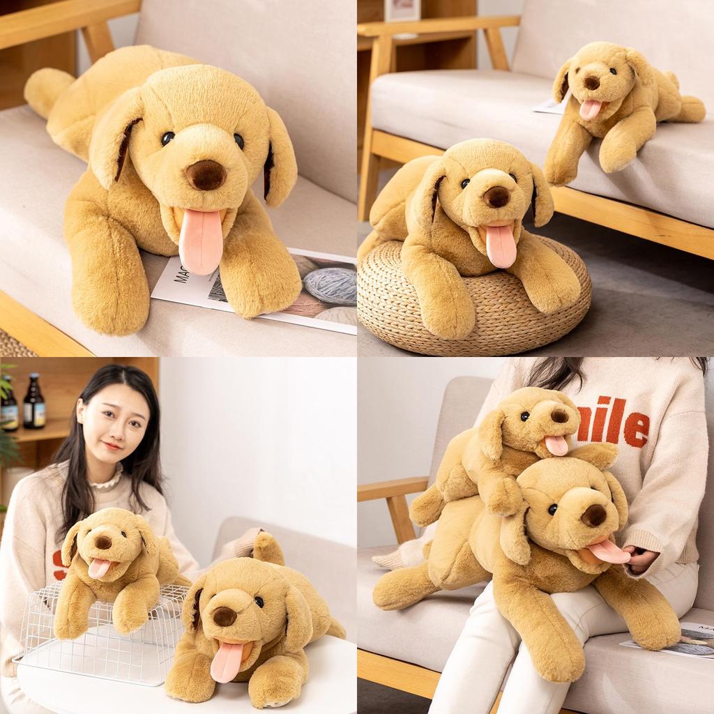 Soft And Cuddly Labrador Dog Plush Toy Realistic Stuffed Animal Pillow For Kids