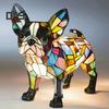 Stolní lampa Corgi Retro mořená pryskyřičná noční lampa s motivem psa LED stolní lampa pro domácí noční stolek dekorace milovníky psů dárek