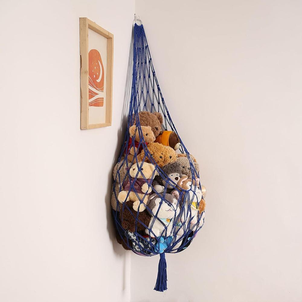 Large Capacity Hanging Storage Net Home Decor Stuff Animal Organizer  Bedroom