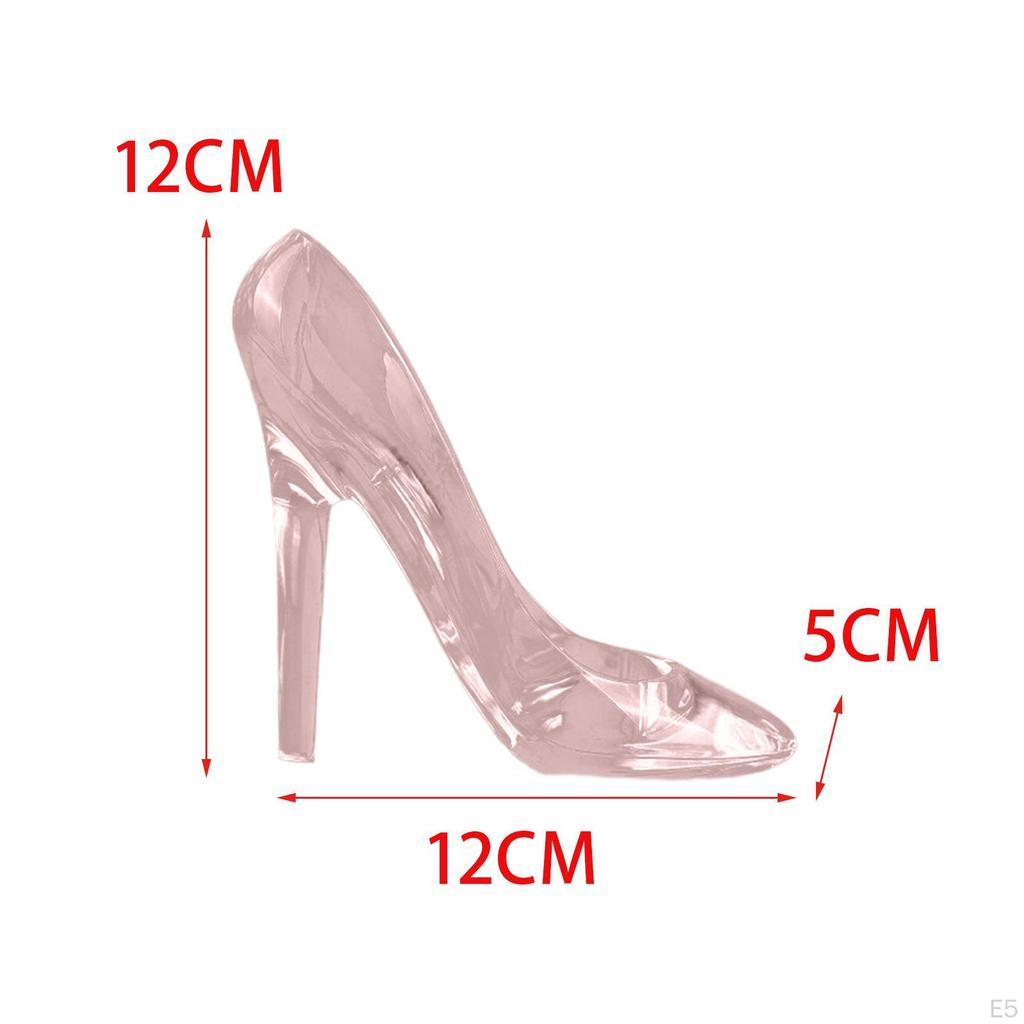 Acrylic Shoes Ornaments Transparent Princess Figurine Slipper Candy Holders Home Decor for