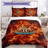 Newcastle United Football Printed 3 Pieces Bedding Set, Comfortable Skin Friendly Bedroom Duvet Cover Set