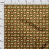 oneOone Cotton Flex Dark Olive Green Fabric Kalamkari Sewing Craft Projects Fabric Prints By Yard 40 Inch
