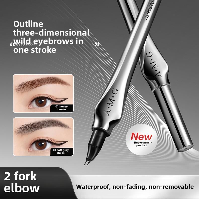 

Water-based Eyebrow Pencil Wild Eyebrow Pencil Multi-functional Waterproof Non-smudge Curved Eyeliner 03#