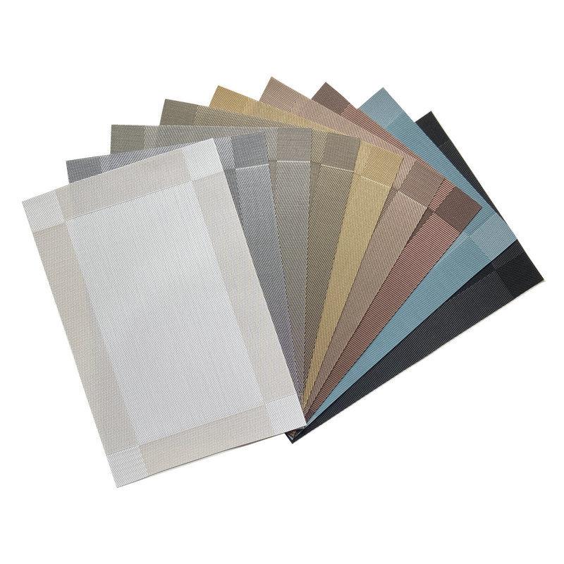 PVC Western food mat, hotel Teslin thermal insulation mat, single frame coaster, home non-slip double frame jacquard woven mat