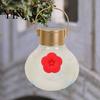 Elastic Hummingbird Feeder Nozzle 4PCS Replacement Parts, Simulated Red Flowers Shape, Universal Tool-free Repair Fit Silicone Waterproof Bird