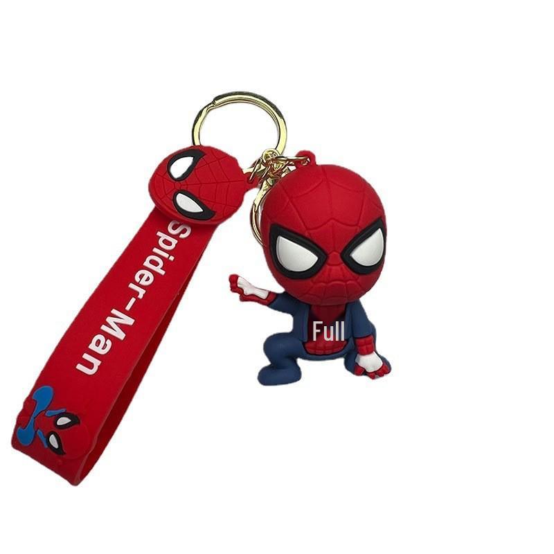 Lindo Llavero de Pareja de Spiderman de Dibujos Animados - Colgante para Coche y Decoración para Mochila