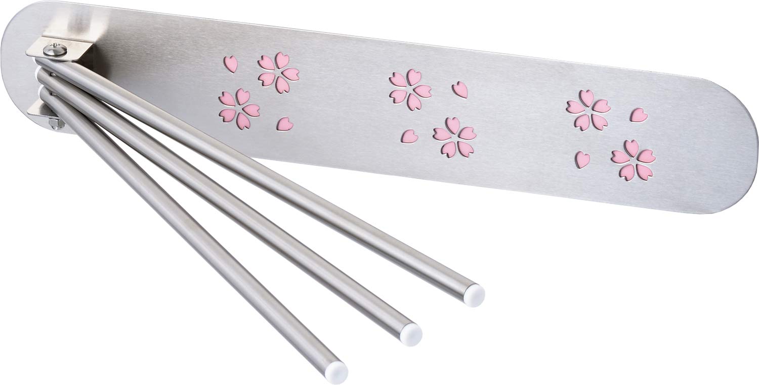 

Yoshikawa Stainless Steel Dish Rack, Cherry Blossom Design, Silver, 1306137