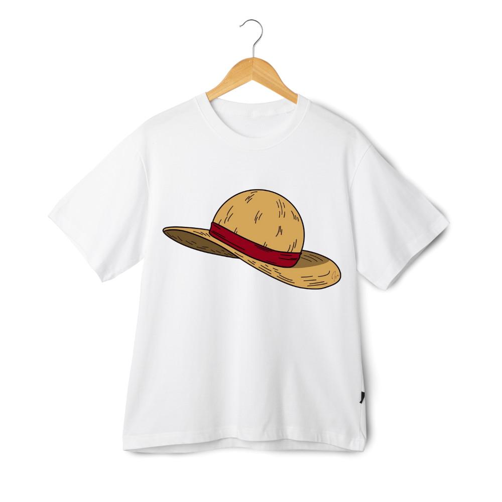 

One Piece Straw Hat T-Shirt – Minimalist Anime Luffy Tee for Fans and Otaku XL