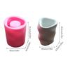 Wellenförmige verdrehte Gips-Silikonform DIY Sukkulenten Beton Blumentopf Vase Gips Zement Tonform Kerzenhalterform