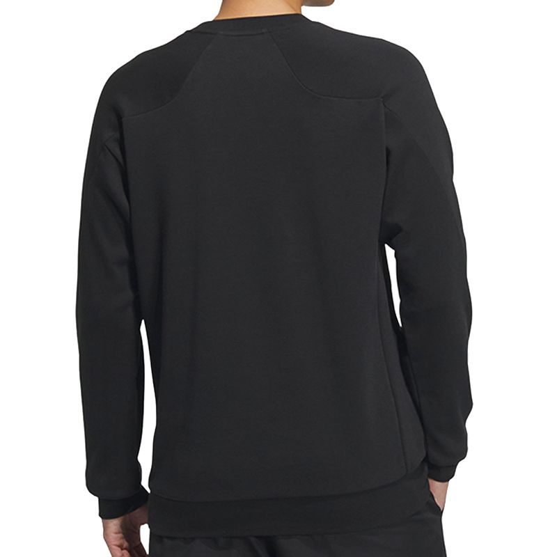 Adidas Sweatshirts Men's Black Crew Neck Moderate Regular JZ8420