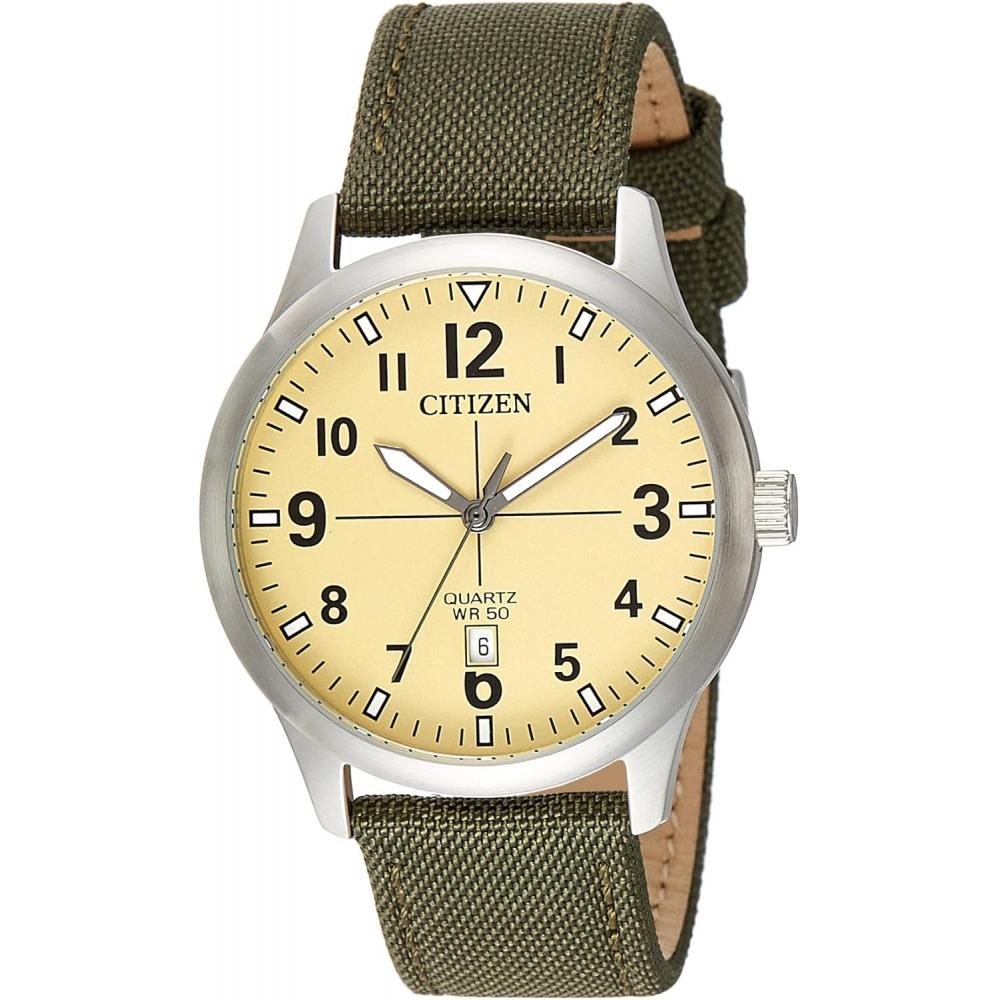 

Нет Citizen [Citizen] Citizen Bl1050 05x Мужские кварцевые часы с зеленым нейлоновым ремешком Мужские кварцевые часы