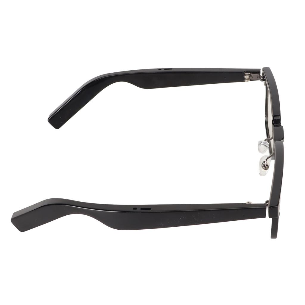 Bluetooth5.3 Smart Glasses Blue Light Blocking IPX4 Waterproof Handsfree Calling for Playing Music Gaming Meeting Black