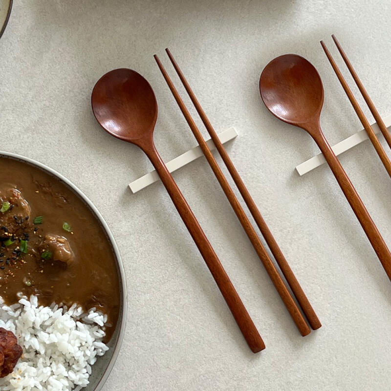 Nicott Wood Full Moon Spoon Set of 4
