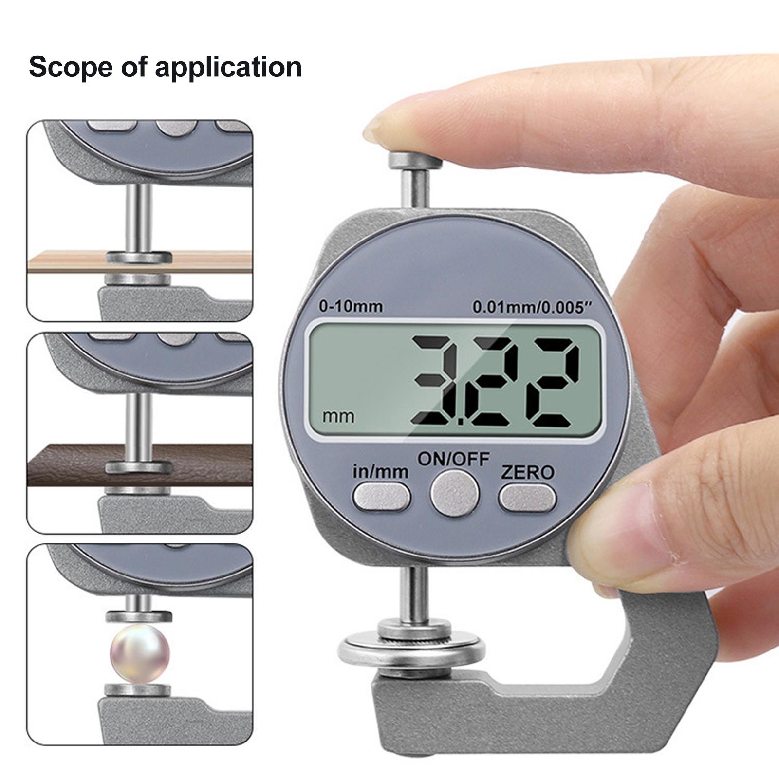 Digital Thickness Gauge LCD Display Electronic Caliper Measuring Tool 0-10mm Professional Thickness Gauge other