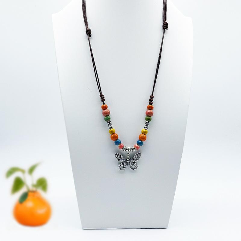 Accessories, Jewelry, Woven Beaded Sweater Chain, Ceramic Necklace, Female Niche Feeling Does Not Fade
