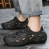 Hole Shoes Men's Summer Closed-toe Coconut Slippers Sports Beach Rafting Sandals Fashionable All-match Hollow Men's Shoes