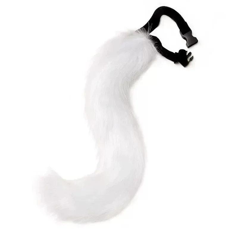 New Halloween Fox Mask Set Prop Accessories Cute Handmade Fox  Ears and Tail for Halloween Cosplay Party Costume Accessories