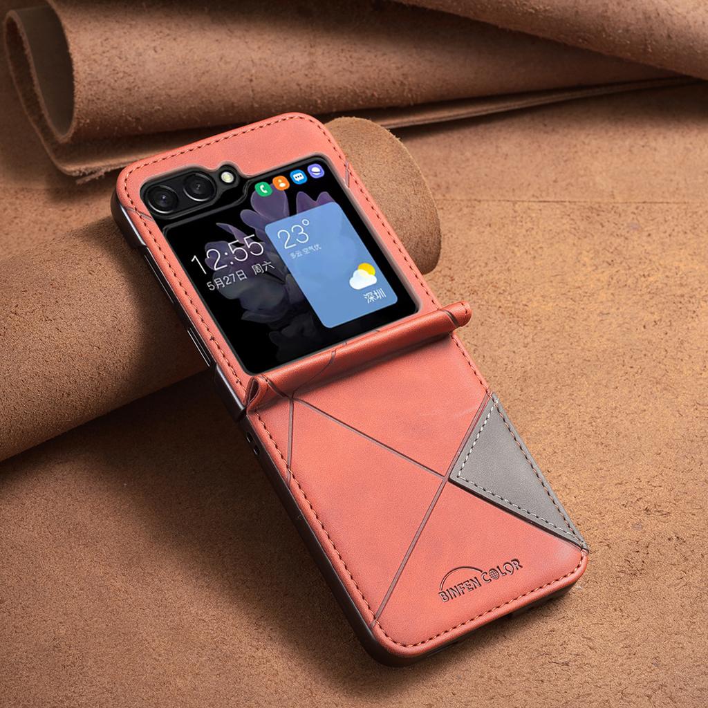 For Samsung Galaxy Z Flip6 5G/Z Flip5 5G Case Fall Proof Phone Cover Geometric Imprinted