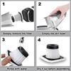 Car portable vacuum cleaner, 35000pa high suction wet and dry vacuum cleaner, one-key dust removal, air dust collector