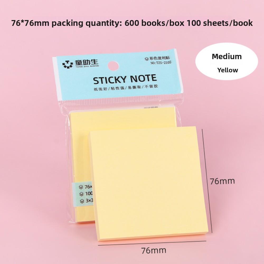 100pc/color Post-it Notes, Cute Sticky Notes, Office Stationery Sticky Notes, Can Be Torn