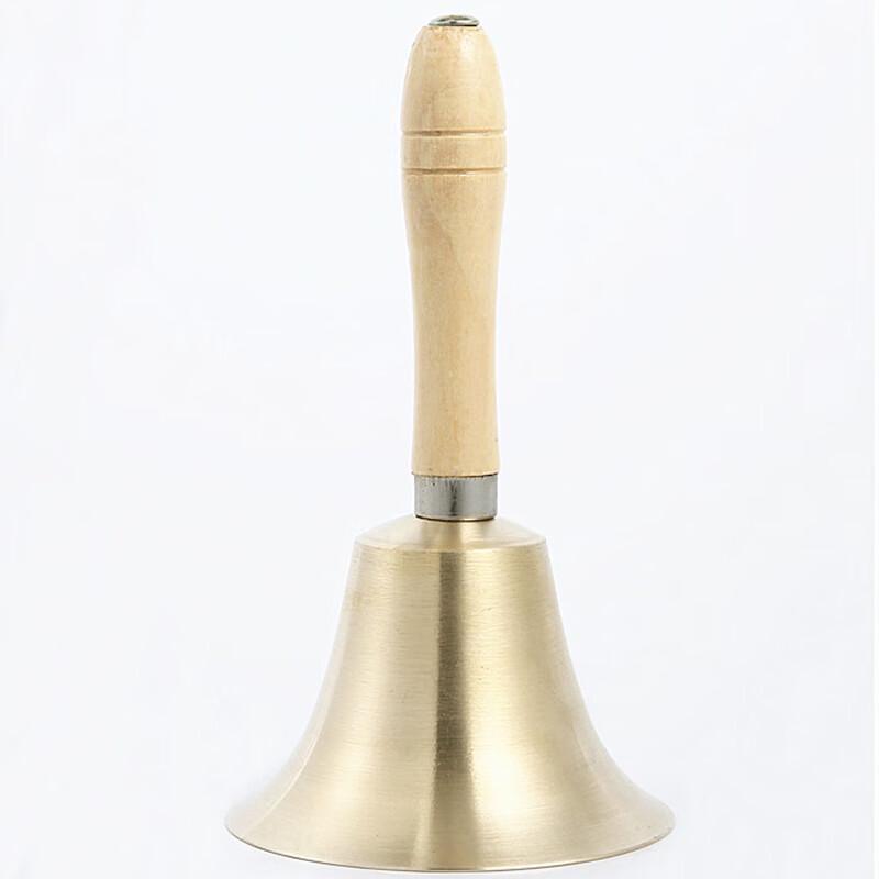 Copper Handbell with Wooden Handle 9.5 cm