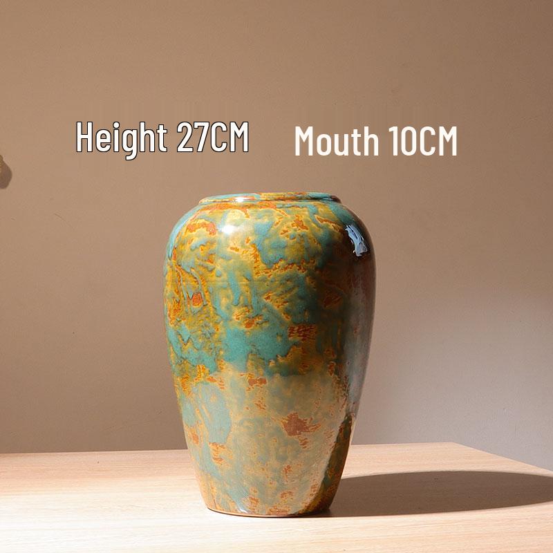 Nowoczesny Minimalistyczny Ceramiczny Wazon na Kwiaty - Styl Malarski Olejny Ornament Dekoracji Domu