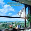 Einweg-Perspektivglas-Fensteraufkleber, isolierende Fensterfolie, Sichtschutzfolie für Fenster, Isolierung 99 % UV-Spiegelreflexion