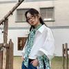 Flower Polka Dot Scarf Ribbon Narrow Long Scarves Sweet Floral Scarf  Outdoor