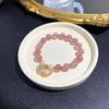 Natural Freshwater Pearl Strawberry Crystal Bracelet Bangles Women Fashion Jewelry Accessories Gift