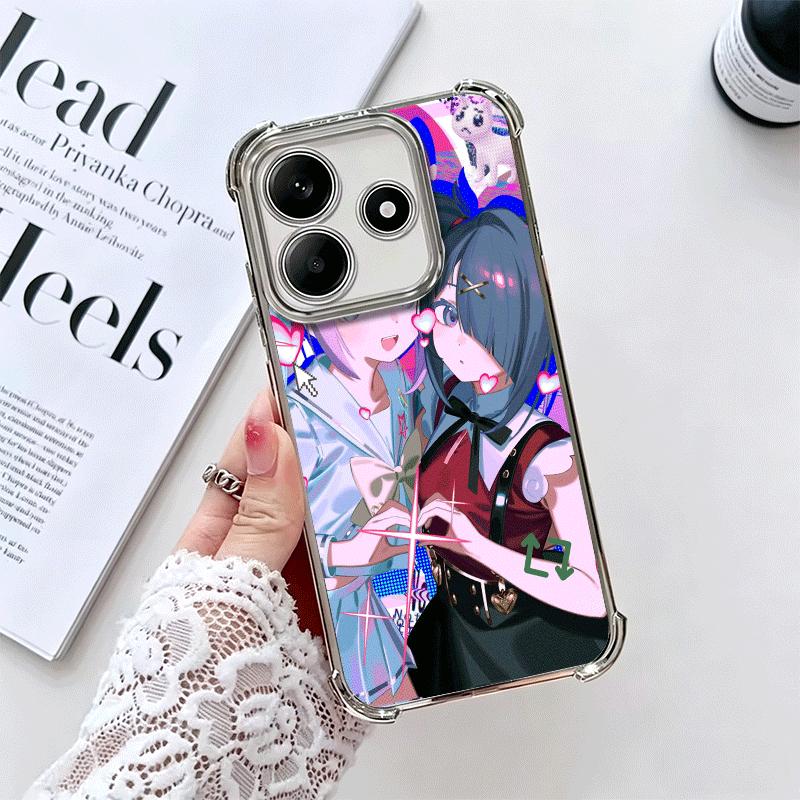 

Needy Girl Streamer Overload Soft Phone Case For Xiaomi Redmi Note 14 15 Pro Plus 13 12 11S 11T 5G 10 9S 9 Plating Anti-Fall Fun Redmi Note 14 Pro 5G
