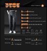 Men's Plus Size Autumn Fleece-Lined Sweatpants - Elastic Waist, Straight Leg Casual Pants
