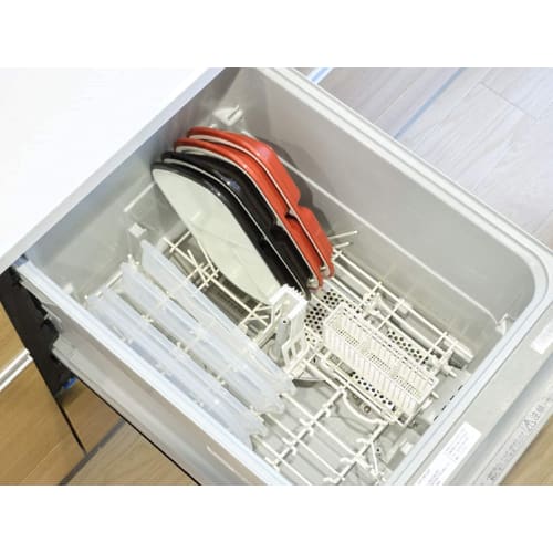 Square lunch plate with lid, navy blue