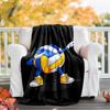 Volleyball Theme Printed Blanket - Perfect for Couch, Bed, Travel & Outdoor Use | Machine Washable, Cozy & Durable.