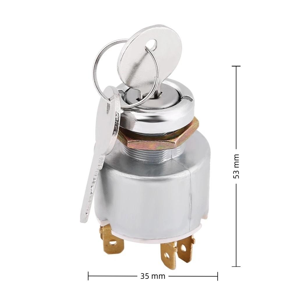 ON OFF Start Ignition Switch Barrel 12V Car Ignition Switch  For Car Motorcycle Boat