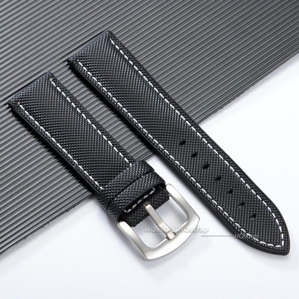 

Carbon Fiber Rubber Watchband 20mm 22mm 24mm Sports Waterproof Watchband Men Replacement Silicone Strap Wristband Accessories 20mm
