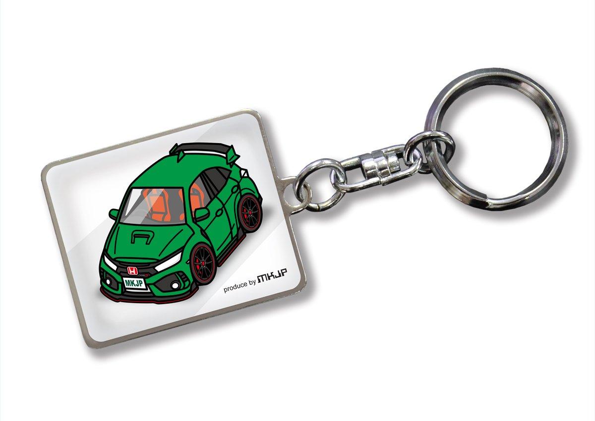 

Персонализированный брелок Honda Civic Type R FK8 Белый автомобиль Зеленый [MKJP] Базовый цвет