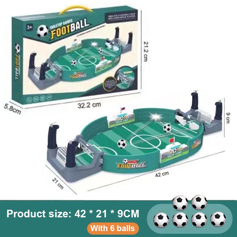 Mini Interactive Soccer Game Easy Installation Tabletop Competitive Soccer Games Real Football Field Games for Kids Holiday Toys