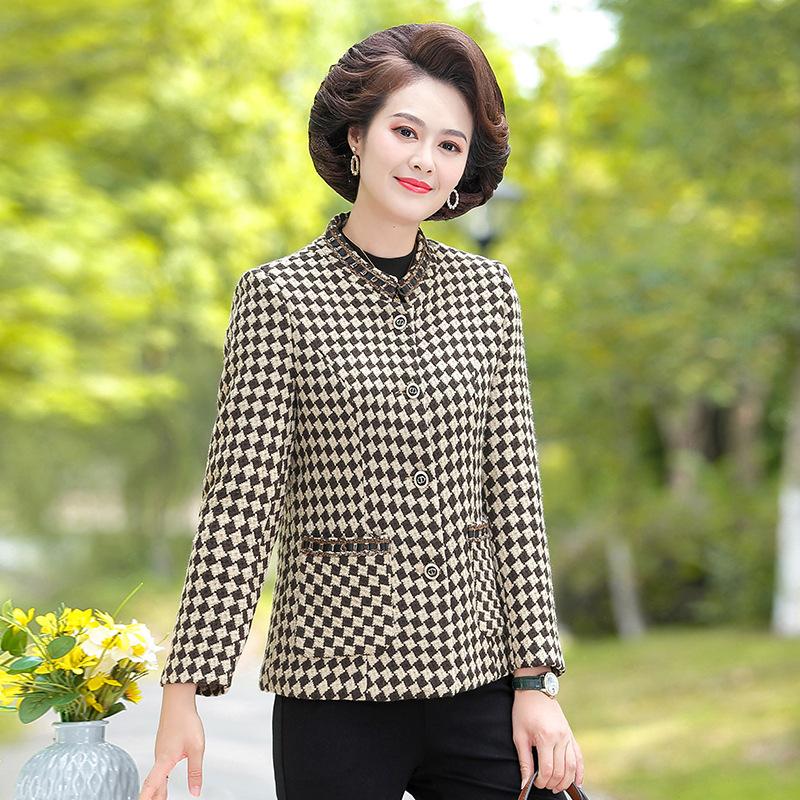 

Маленькое легкое пальто-свинг, женский топ в клетку «тысяча птиц» 5XL хаки