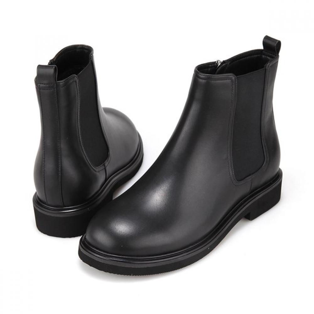 Barbara Leather Basic Chelsea Boots 3cm Bbj812