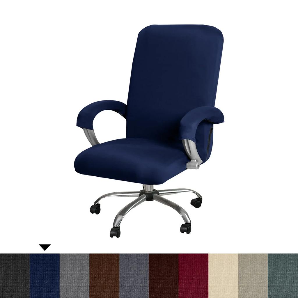 Stretch Executive Chair Cover for Computer Office Chair Cover with Armrests Breathable Cover for Swivel Office Chair