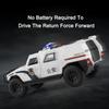 1:32 Dongfeng MengShi Sabertooth Model Police Car Toys Metal Diecast Off-road Vehicles Sound Light Pull Back for Boys Kids Gifts