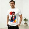 Vintage DDavids Bowieee Aliens Katze Spruch T-Shirts Unisex Rundhals 100% Baumwolle T-Shirts Kurzarm T-Shirt Bedruckte Oberteile