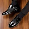 Men's Dress Shoes Slip On Oxford Shoes Luxury Lacquer Wedding Shoe Pointed Toe Casual Loafers Classic Business Men Leather Shoes